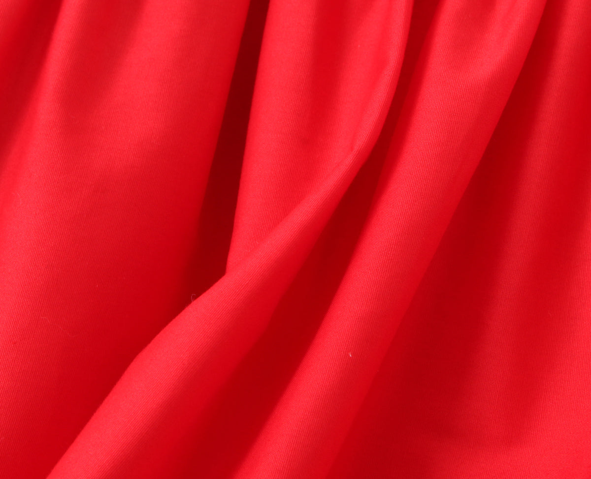 Red Smocked Mini Dress with Tie Waist | Summer Sleeveless Fit & Flare | noémi