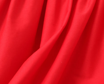 Red Smocked Mini Dress with Tie Waist | Summer Sleeveless Fit & Flare | noémi