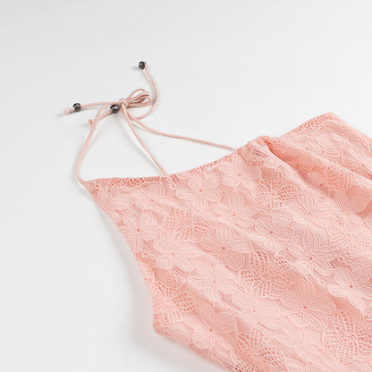 Womens One Shoulder Slim Fit Lace Print Dress | noémi