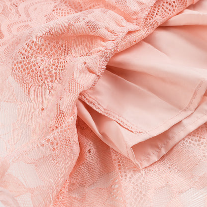 Womens One Shoulder Slim Fit Lace Print Dress | noémi