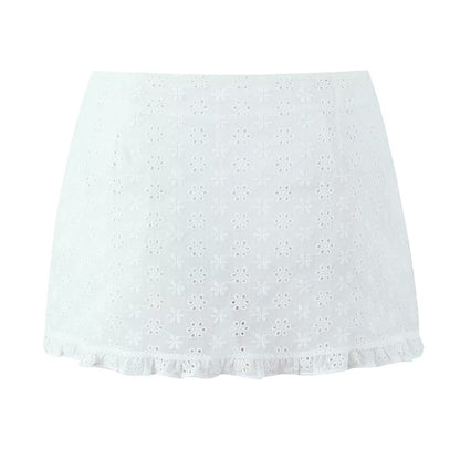 Jacquard Lace Up Top Skirt Set | Two Piece Outfit | noémi