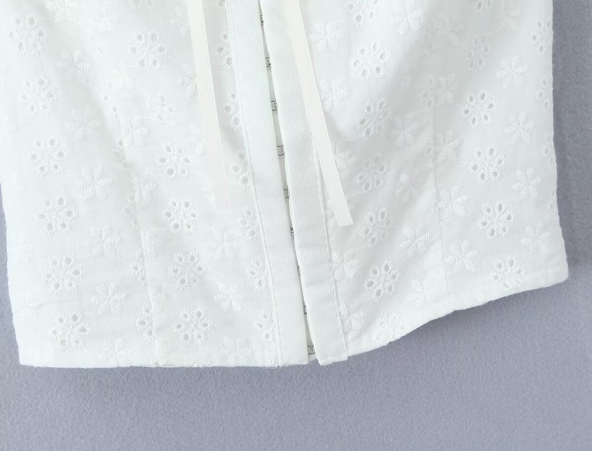 Jacquard Lace Up Top Skirt Set | Two Piece Outfit | noémi