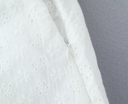 Jacquard Lace Up Top Skirt Set | Two Piece Outfit | noémi