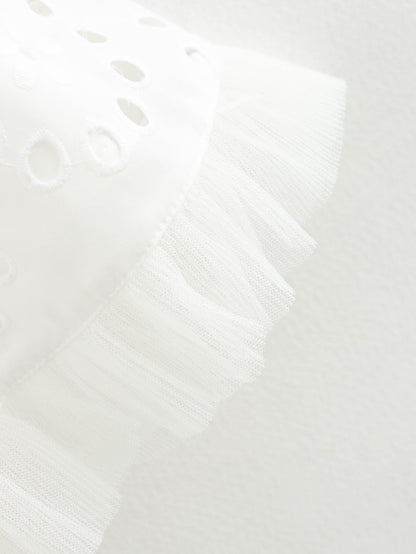 Womens Cutout Embroidered Lace Halter Dress | Lace Up Back | noémi