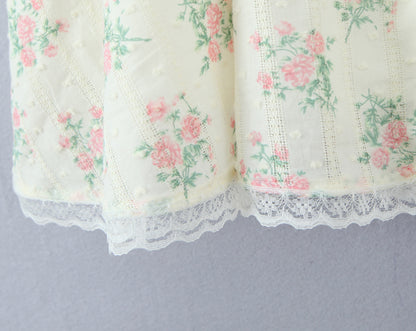 Lace Embroidered Corset Dress | Floral Print Boning Detail Waist Cinching Fit Spaghetti Straps | noémi