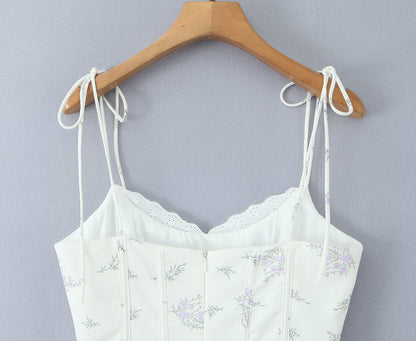 Womens VNeck Printed Dress | Retro Fit with Waist Shaping Detail | noémi