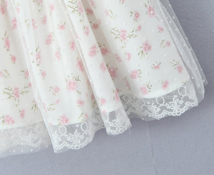 Womens Dress | Puffy Lace Embroidery Prints | noémi