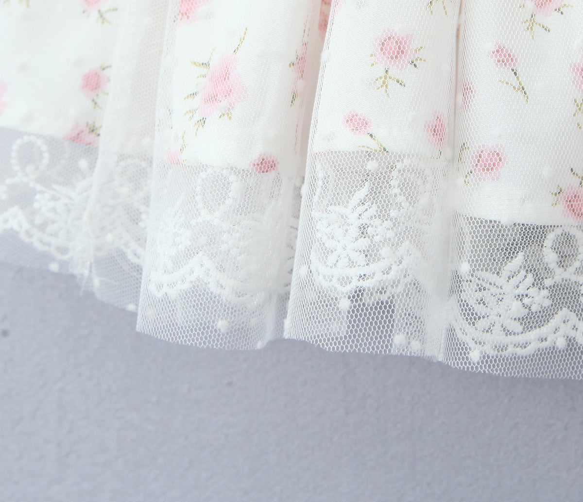 Womens Dress | Puffy Lace Embroidery Prints | noémi