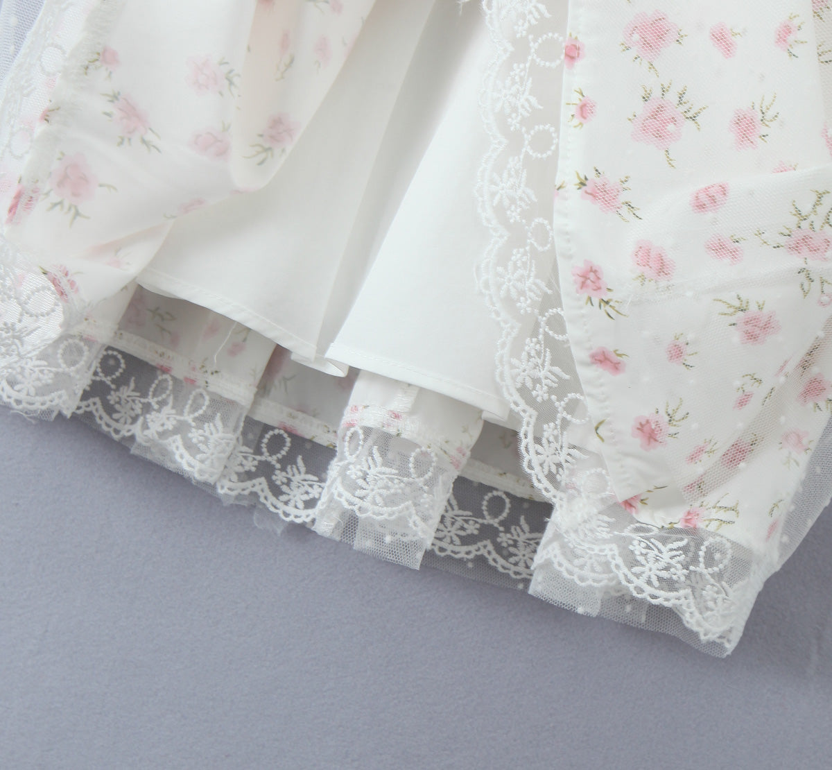 Womens Dress | Puffy Lace Embroidery Prints | noémi