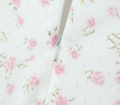 Womens Dress | Puffy Lace Embroidery Prints | noémi