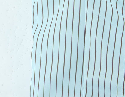 Blue Striped Tube Top with Adjustable Straps | Cinched Waist Slim Fit Vest for Women | noémi