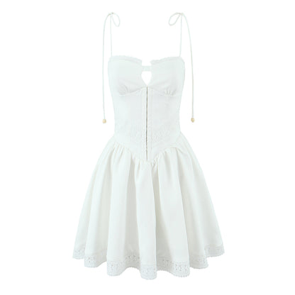 Lace Suspender Dress | Waist Defining A Line | noémi