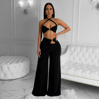 Womens Tube Top Pants Set | Two Piece Matching Outfit | noémi