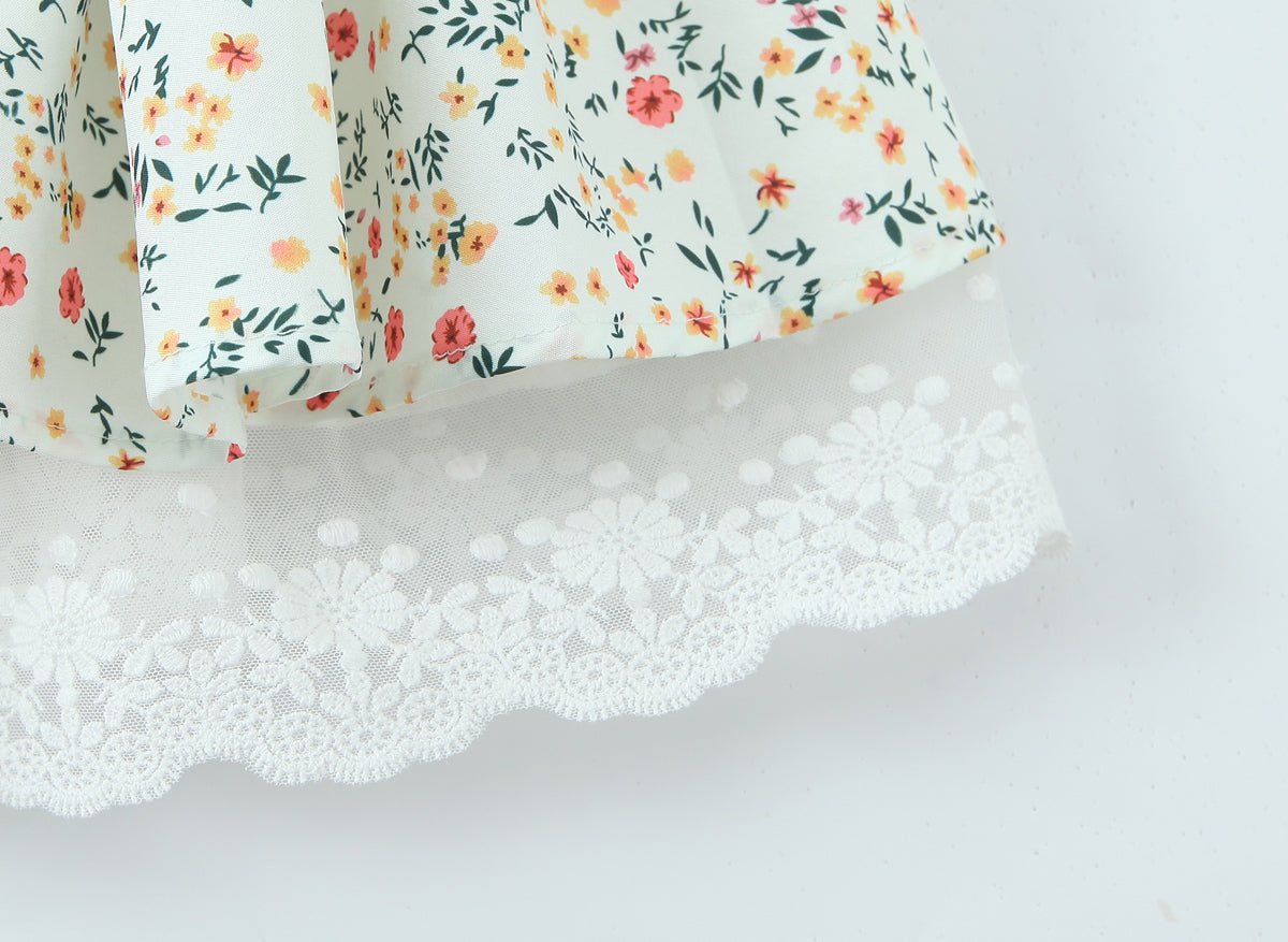 Pullover Dress | Sling Strap Waist Shaping Spring Floral Print | noémi