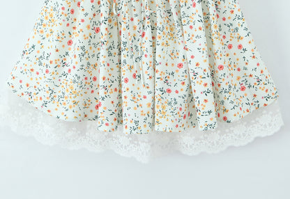 Pullover Dress | Sling Strap Waist Shaping Spring Floral Print | noémi