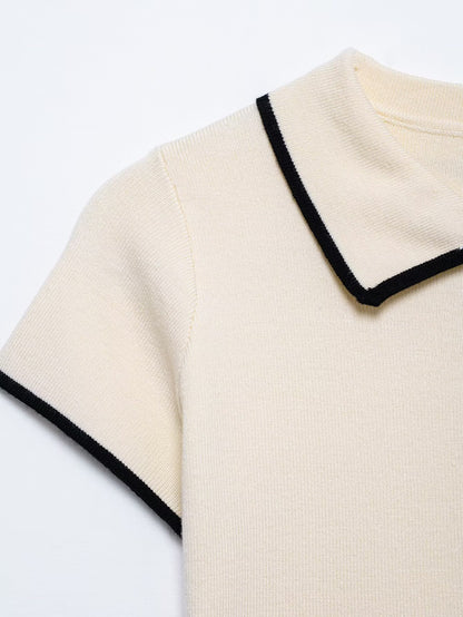 Womens Short Sleeve Cardigan Sheath Skirt Set | noémi