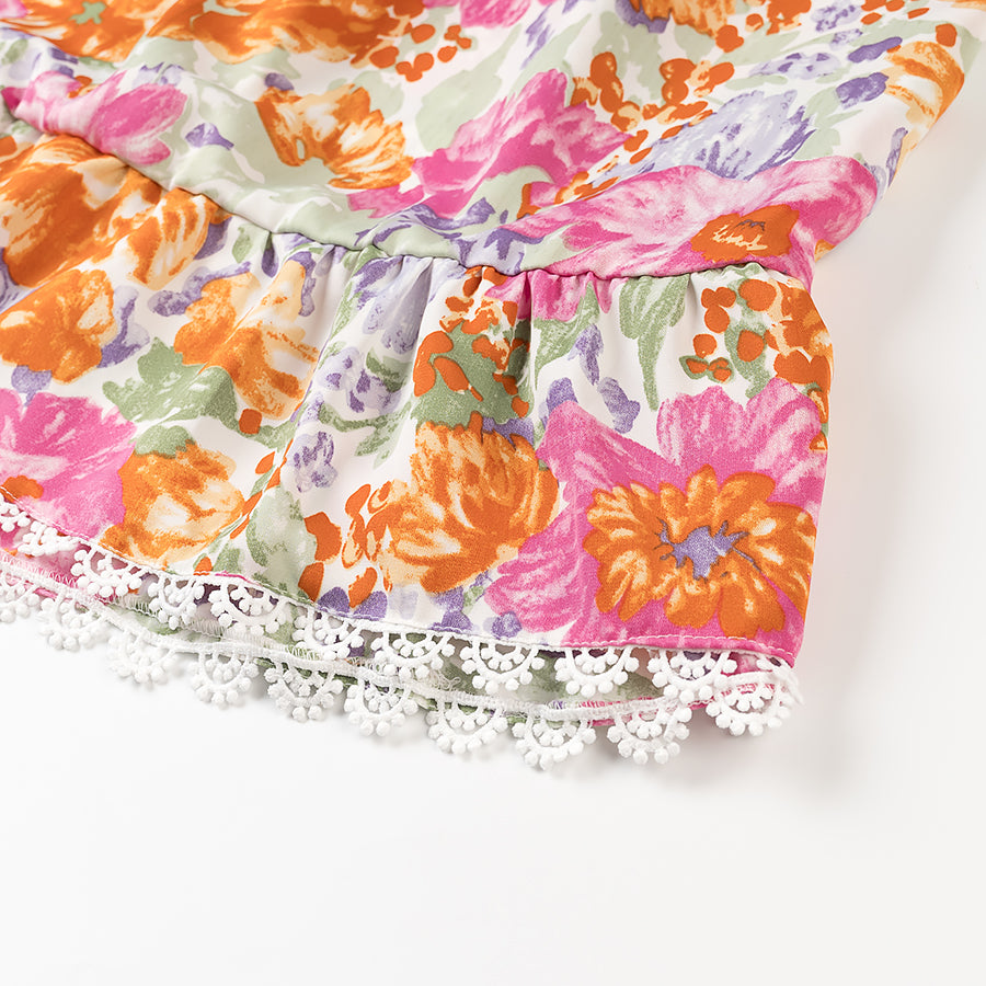 Womens Thin Strap Ball Ruffled Dress | noémi