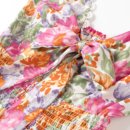 Womens Thin Strap Ball Ruffled Dress | noémi