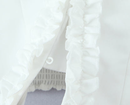 Ruffled Halter Crop Top | Slim Fit Backless | noémi