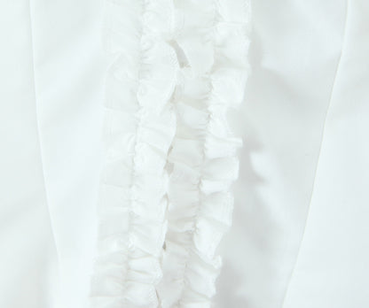 Ruffled Halter Crop Top | Slim Fit Backless | noémi