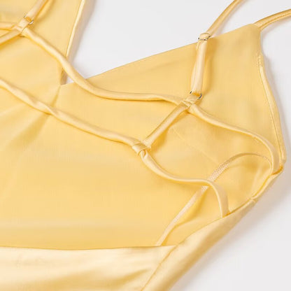 Silk Satin Sleeveless Midi Dress | noémi