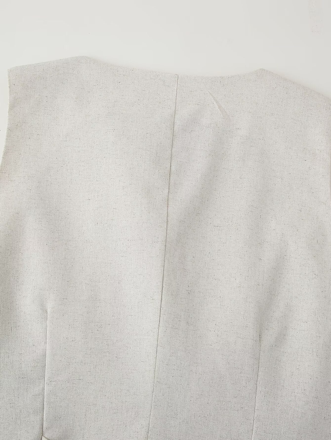 Womens 2 Piece Linen Vest & Skirt Set | Sleeveless Button Front Top Mini Skirt | noémi