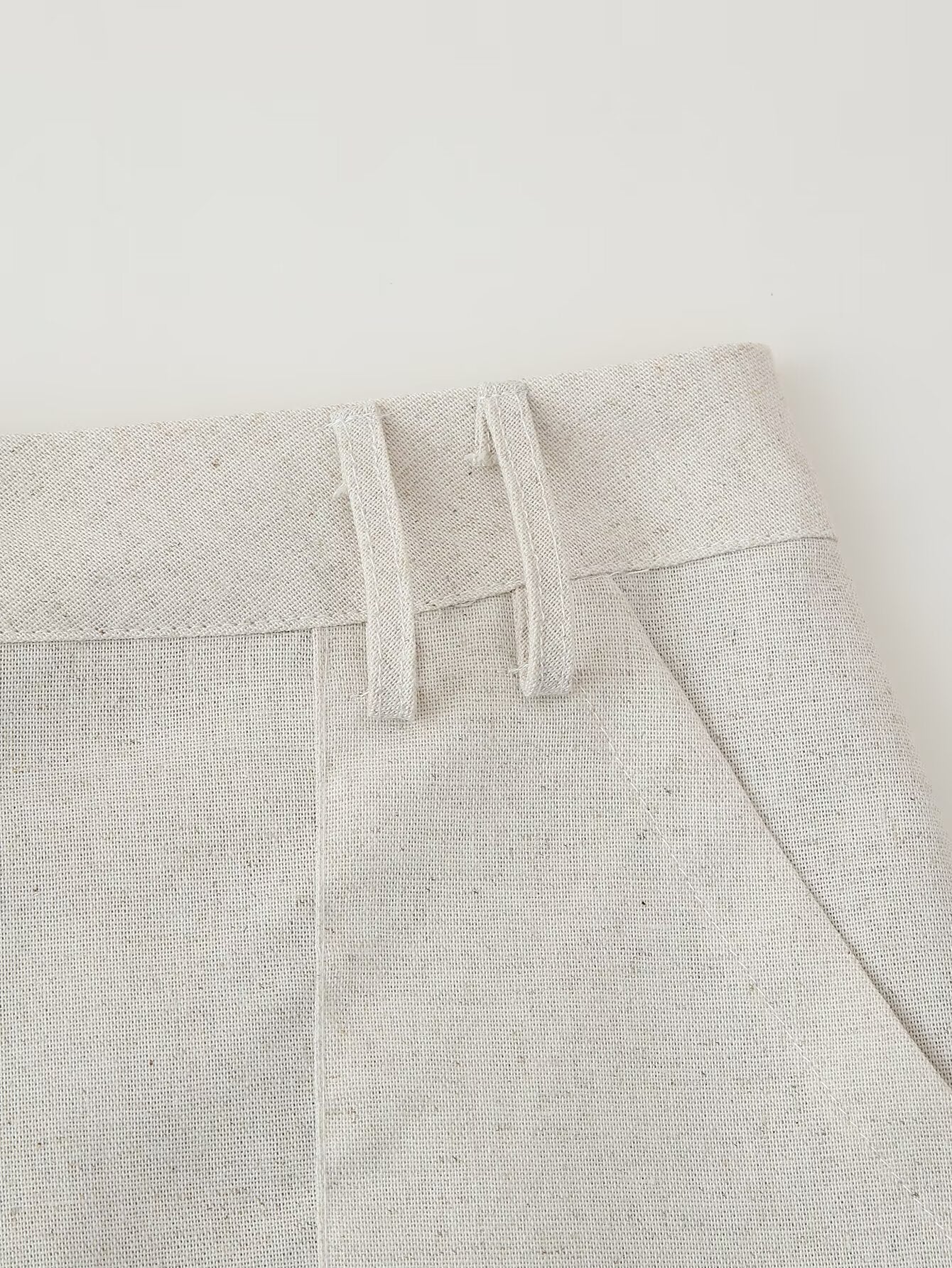 Womens 2 Piece Linen Vest & Skirt Set | Sleeveless Button Front Top Mini Skirt | noémi