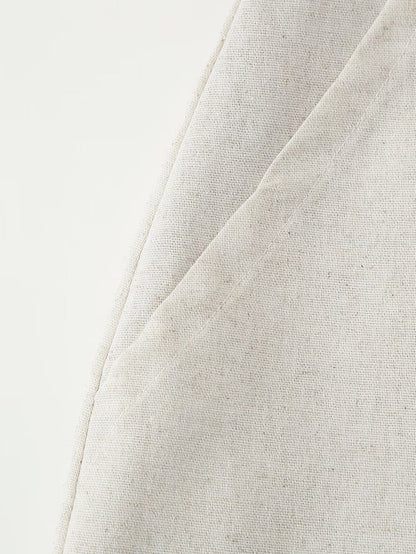 Womens 2 Piece Linen Vest & Skirt Set | Sleeveless Button Front Top Mini Skirt | noémi