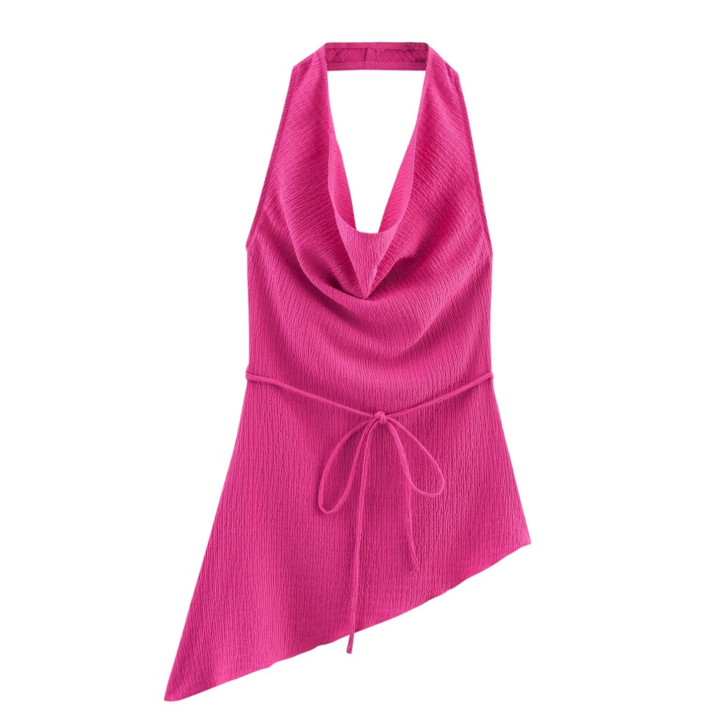 Womens Draped Top Textured Trousers Set | noémi