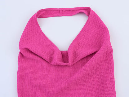 Womens Draped Top Textured Trousers Set | noémi