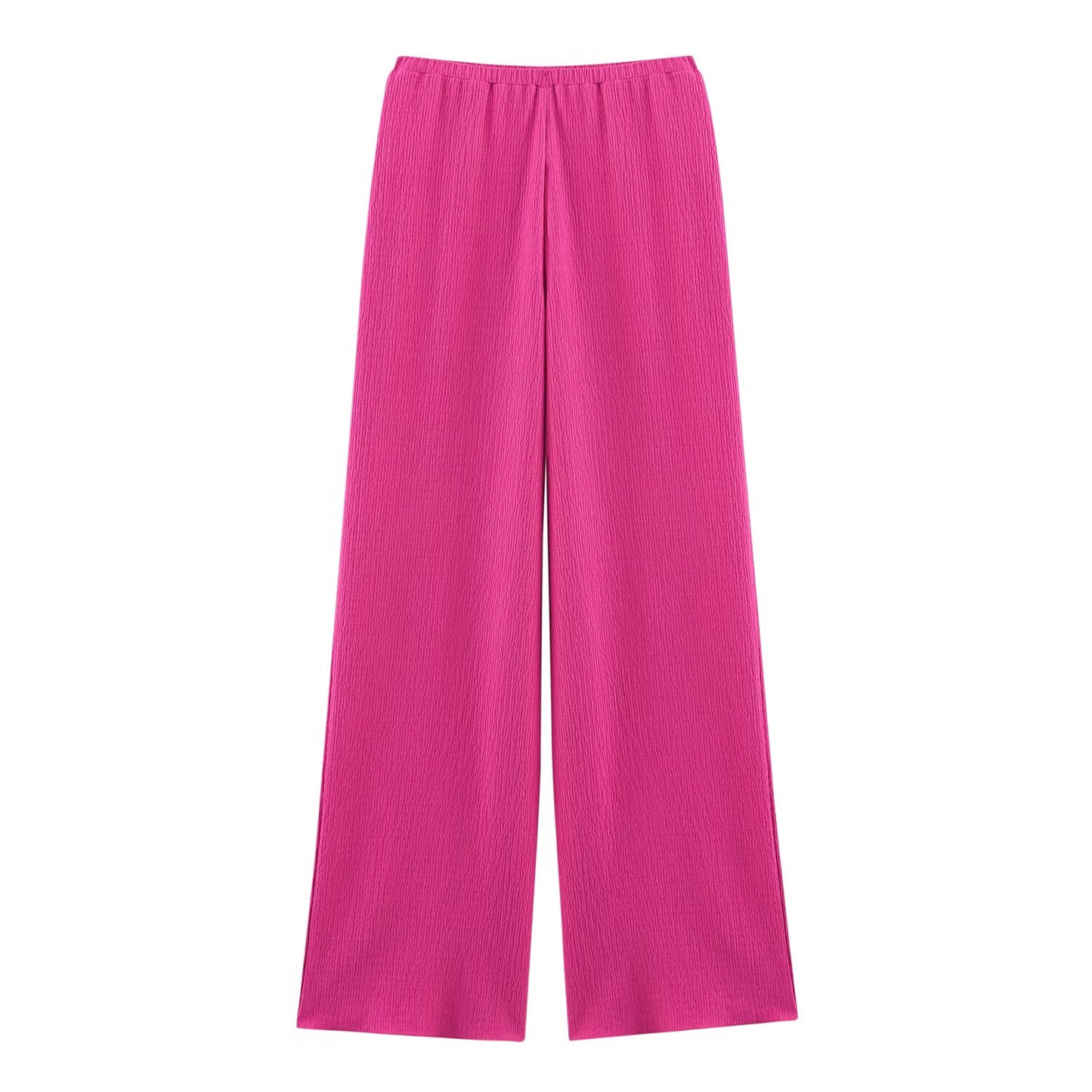 Womens Draped Top Textured Trousers Set | noémi