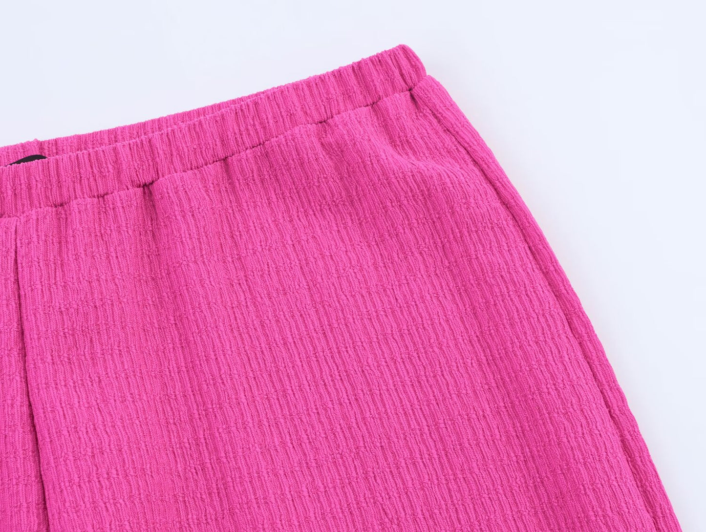 Womens Draped Top Textured Trousers Set | noémi