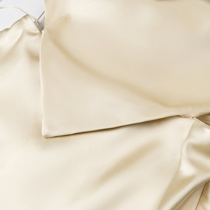 Womens Thin Strap and Scarf Silk Satin Dress | noémi