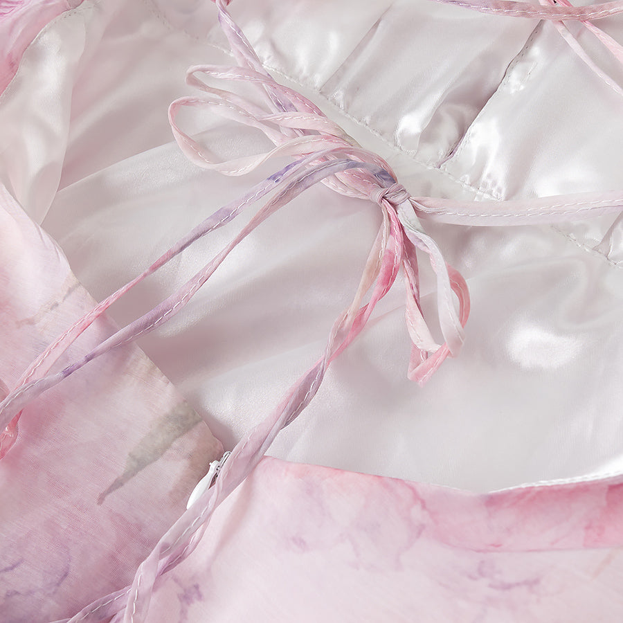 Women Floral Spaghetti Strap Dress | Waist Defining | noémi