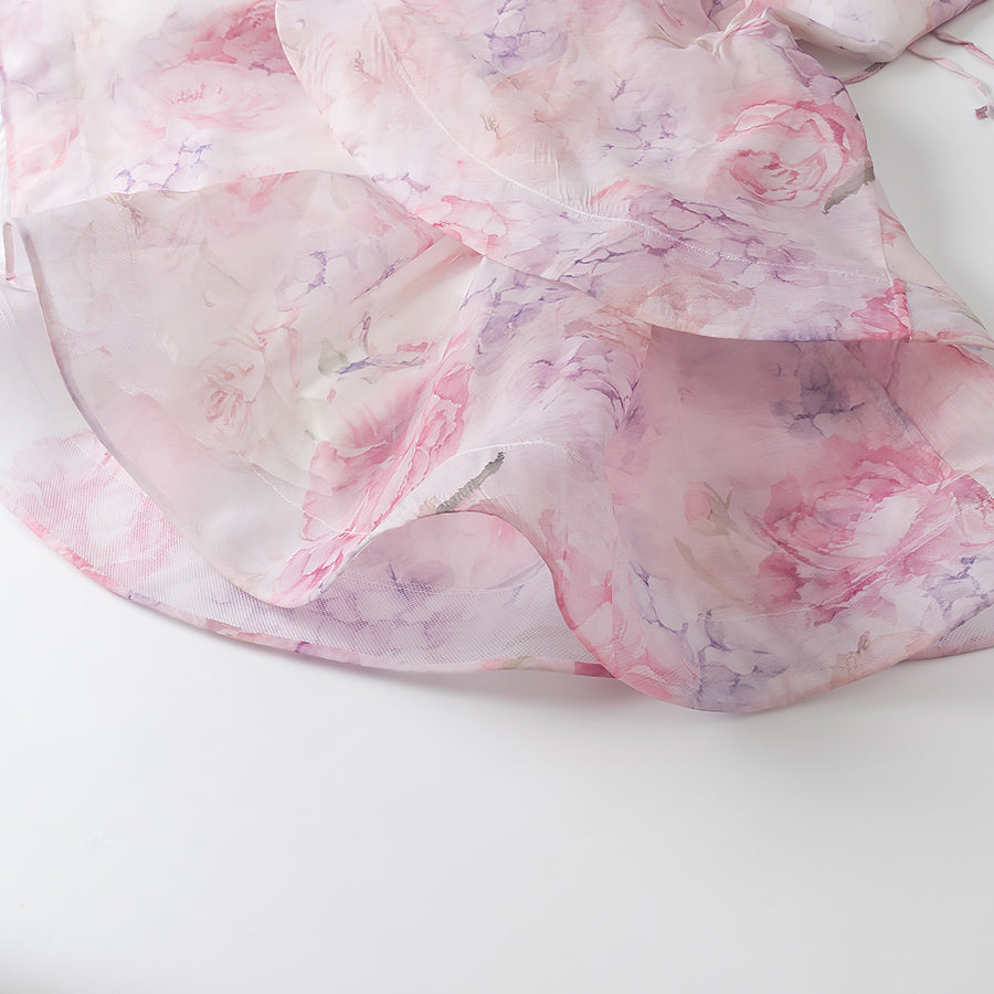 Women Floral Spaghetti Strap Dress | Waist Defining | noémi