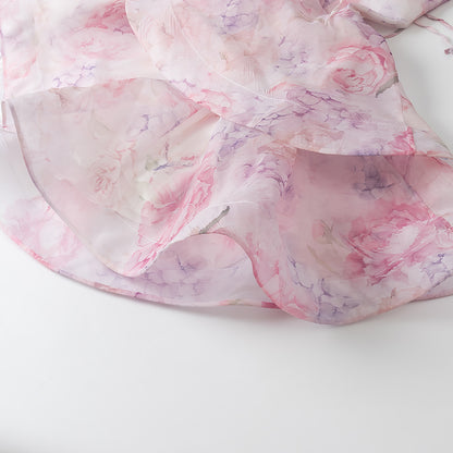 Women Floral Spaghetti Strap Dress | Waist Defining | noémi