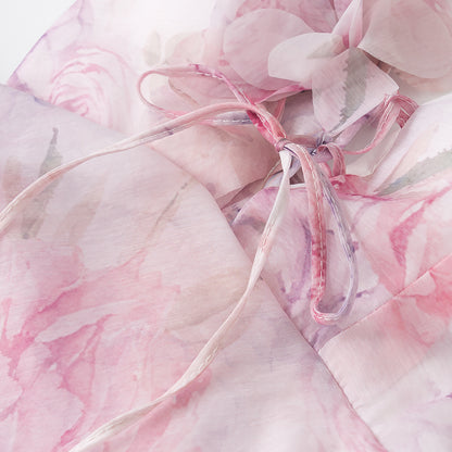 Women Floral Spaghetti Strap Dress | Waist Defining | noémi