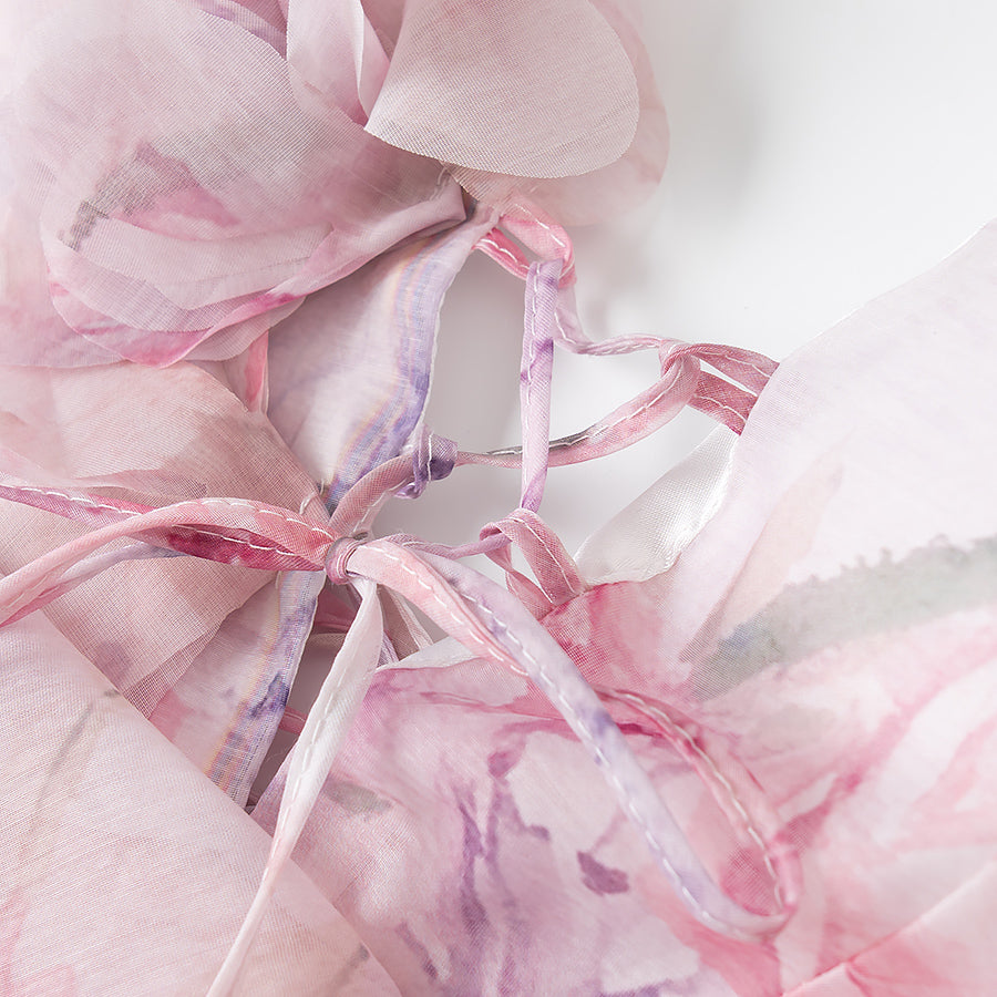 Women Floral Spaghetti Strap Dress | Waist Defining | noémi