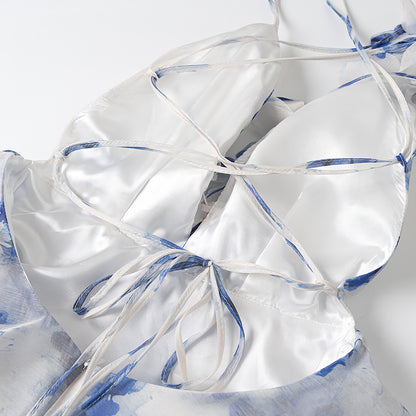 Women Floral Spaghetti Strap Dress | Waist Defining | noémi