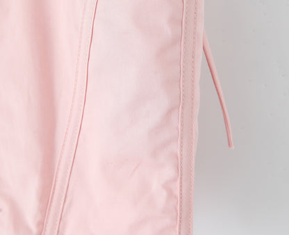 Blush Pink Lace Up Corset Top | Bustier with Adjustable Ribbon Tie & Boning Detail | noémi