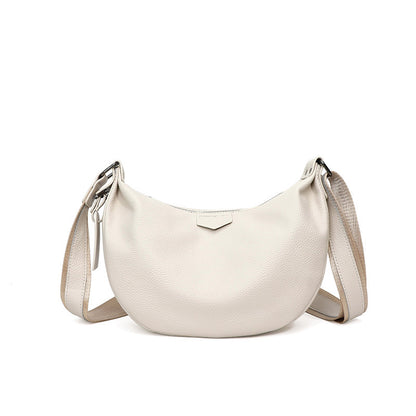 Leather Dumpling Crossbody Bag – Full‑Grain Cowhide, Small | noémi