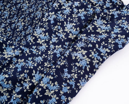 Womens Dress High Waist Slim Floral Print Backless Slip Dress | noémi