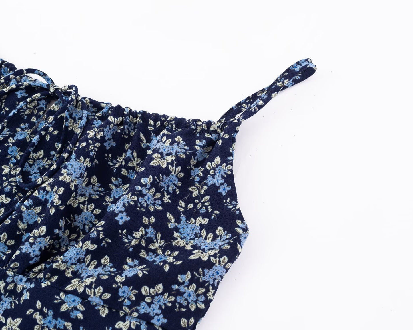 Womens Dress High Waist Slim Floral Print Backless Slip Dress | noémi