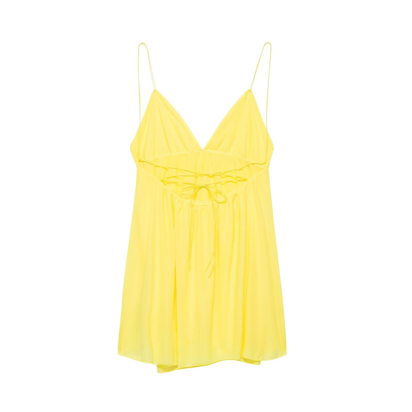 Strappy V Neck Backless Dress with High Waist and Slim Fit | noémi