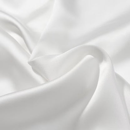 Womens White Satin Slip Dress | Backless Spaghetti Strap | noémi