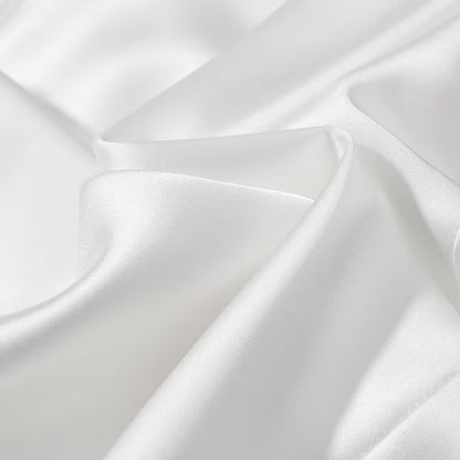 Womens White Satin Slip Dress | Backless Spaghetti Strap | noémi