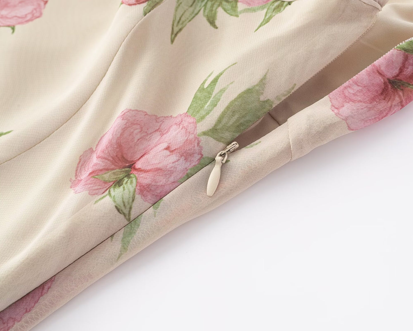 Printed Mini Dress | Ruffled Straps V Neck Backless | noémi