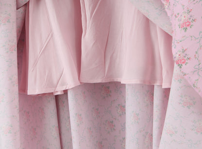 Pink Floral Halter Midi Dress | Backless, Slim Fit | noémi