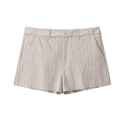 Womens Striped Blazer & Shorts Set | Lightweight, Tie Waist Belted Jacket, Matching Suit | noémi