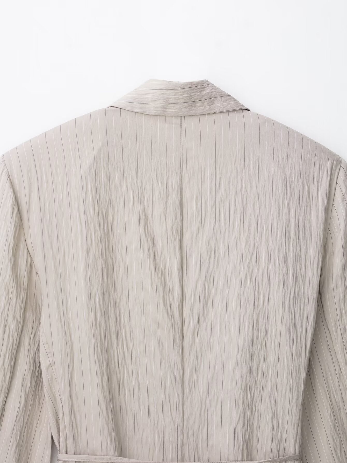 Womens Striped Blazer & Shorts Set | Lightweight, Tie Waist Belted Jacket, Matching Suit | noémi